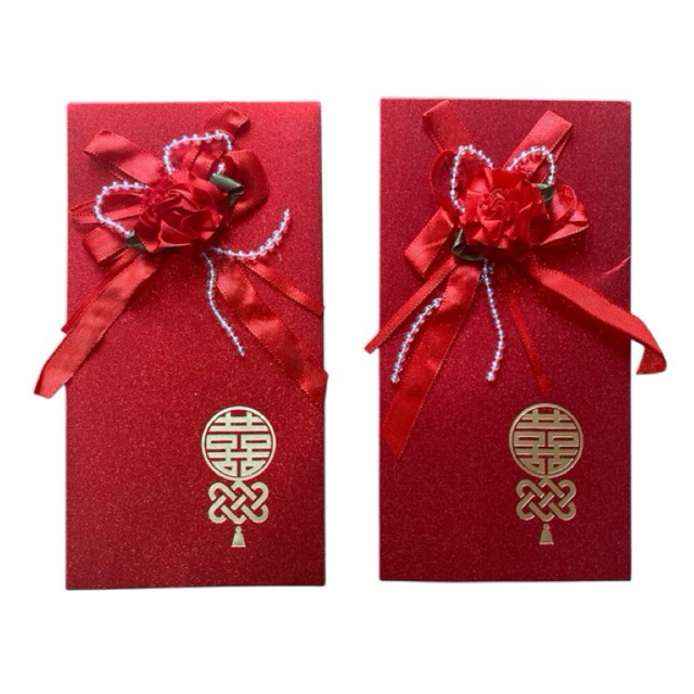 

2 pcs Angpao wedding klasik / Angpao wedding bunga