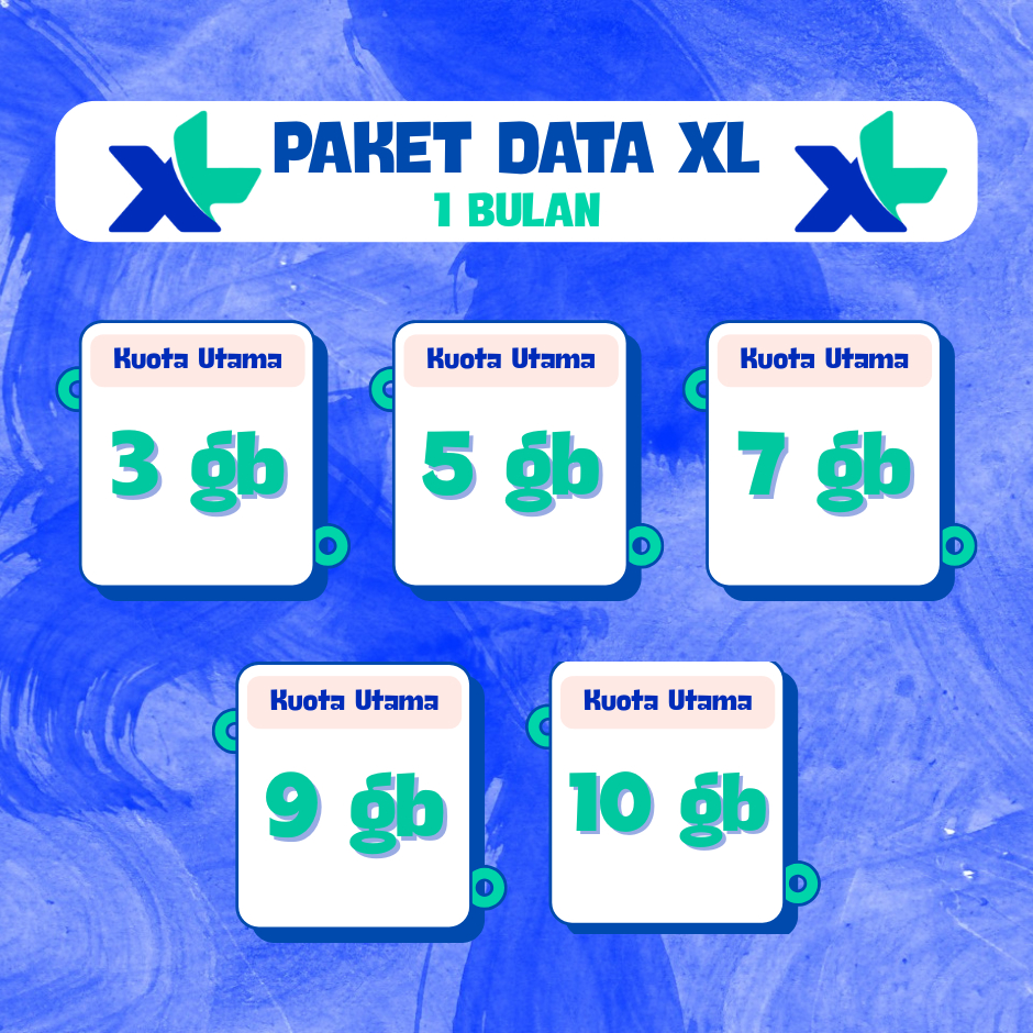Kuota Data XL Pure 1 Bulan Full 24 Jam