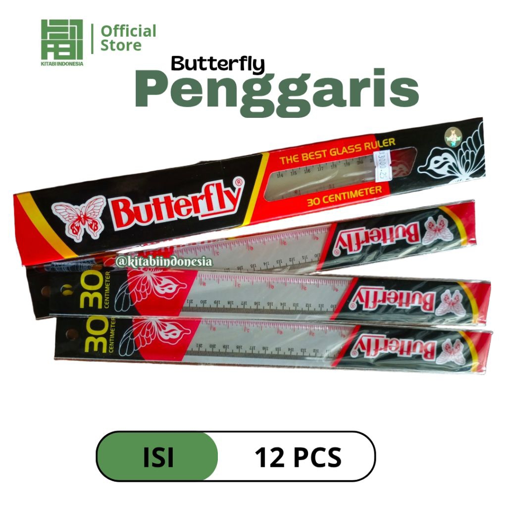 

Penggaris Mika 30 CM 1 Pack isi 12 Penggaris Plastik 30 cm