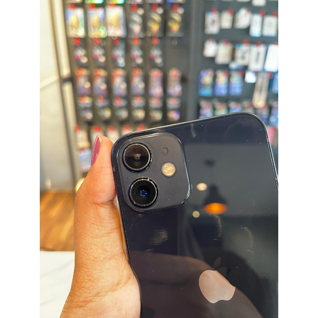 Second iBox iPhone 12 mini 64GB Black Fullset Bergaransi