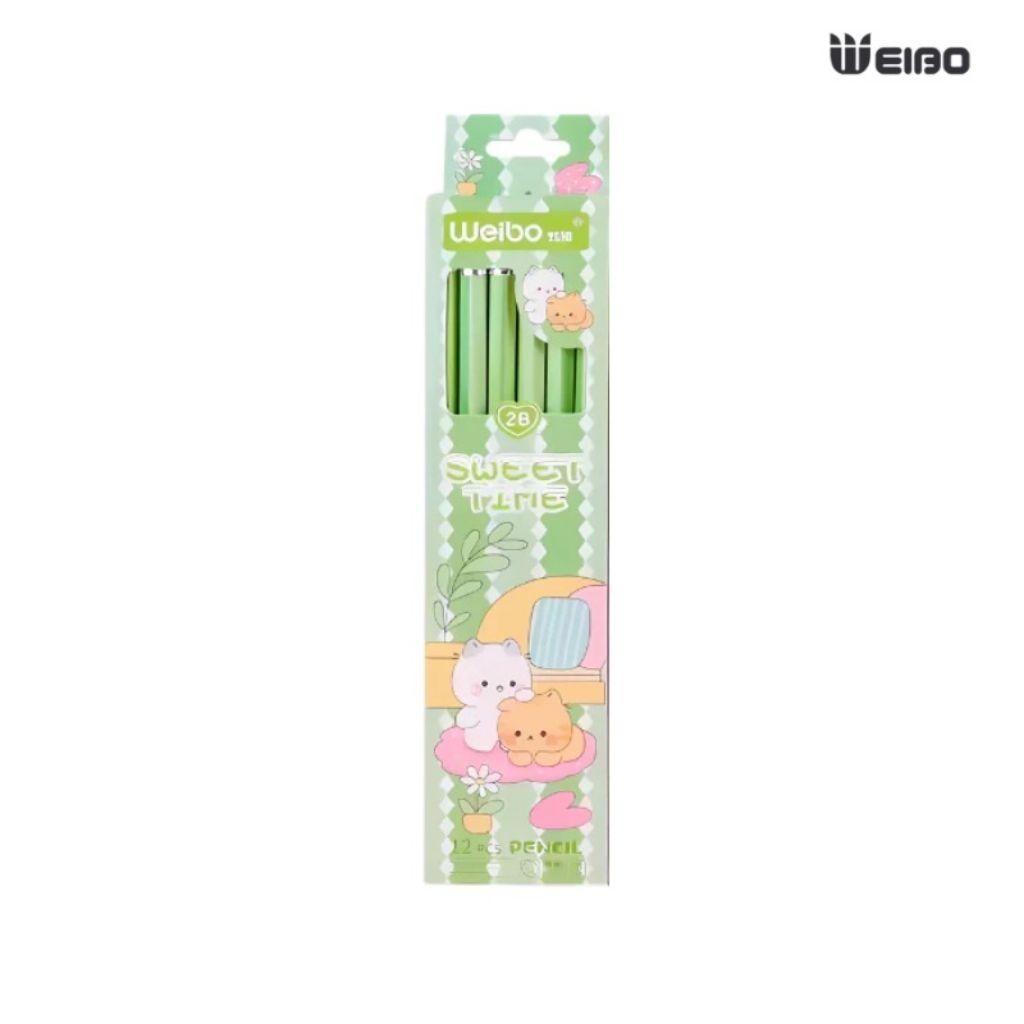 

WEIBO - Pensil Warna 2B Sweet Time Isi 12 Pcs