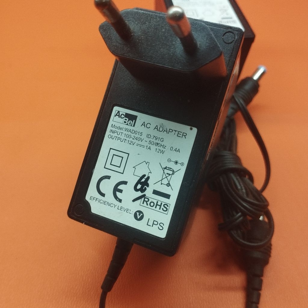 ACBEL Adaptor 12V 1A 12W Jack 4.4 Masih Normal Layak Pakai ORI Cabutan