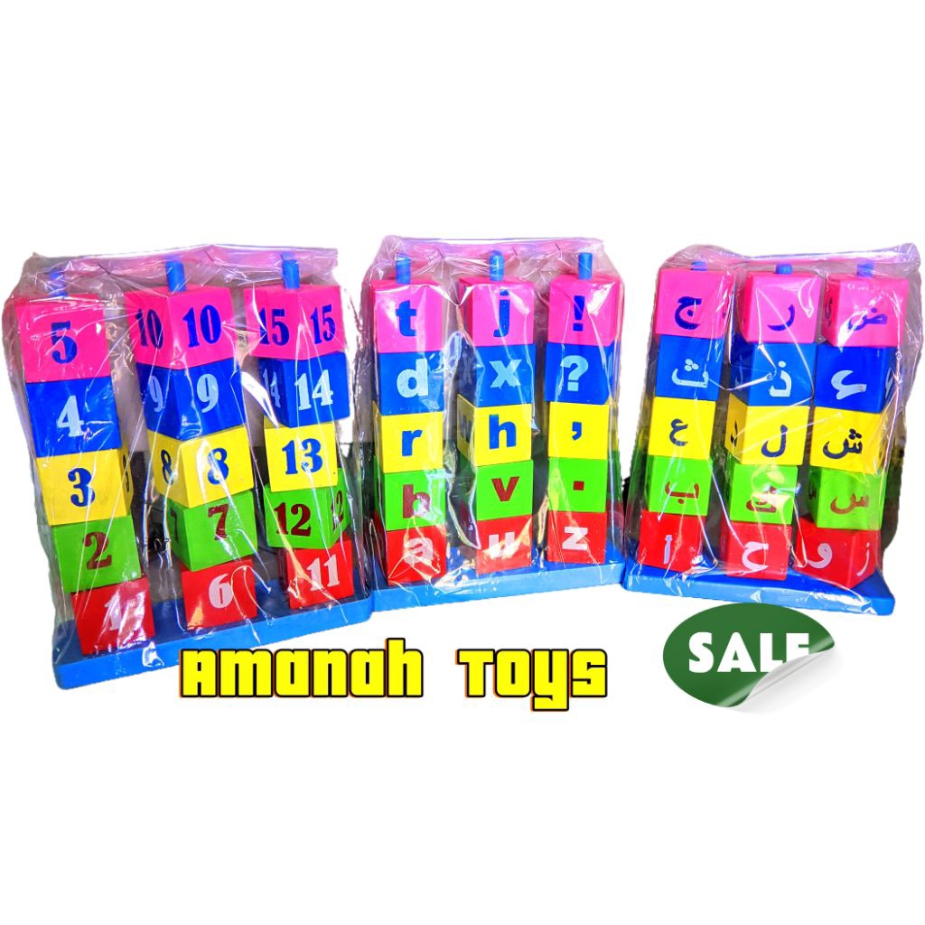 Balok Angka Huruf Hijaiyah