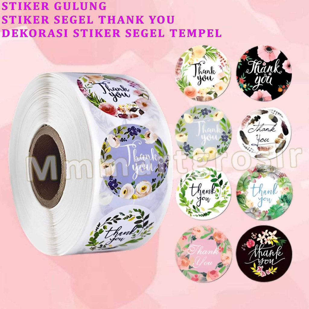 

Stiker Gulung / Stiker Segel Motif Thank You / Dekorasi Stiker Segel Tempel