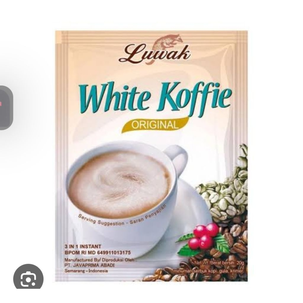 

LUWAK WHITE COFFE/RENCENG/10 PCS