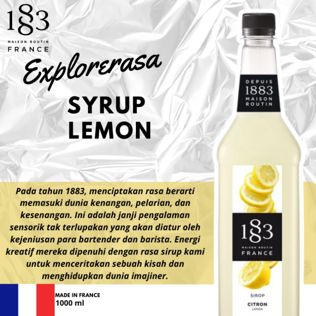 

1883 syrup Lemon 1 liter