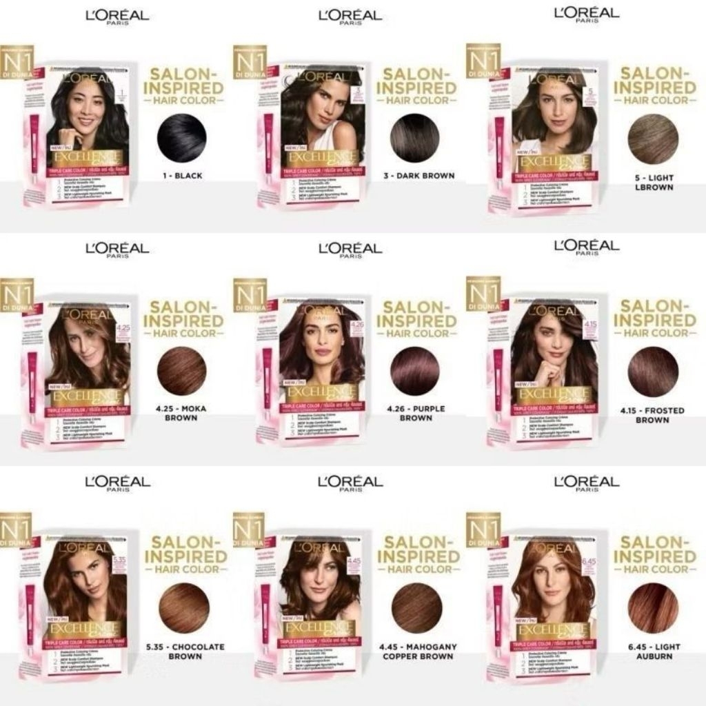 Loreal Paris Excellence Creme Pewarna Rambut