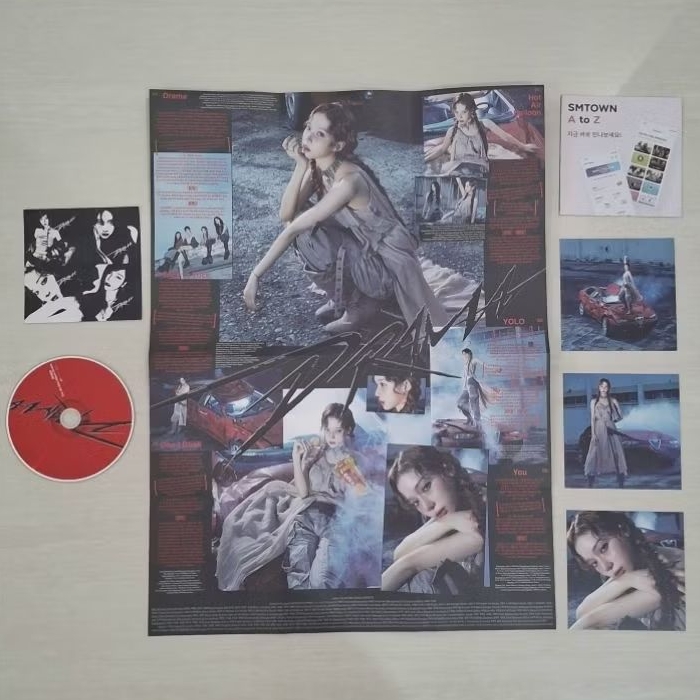 Aespa Winter Official Digipack 4th mini Album [scene ver.] CD DVD recorder postcard sticker