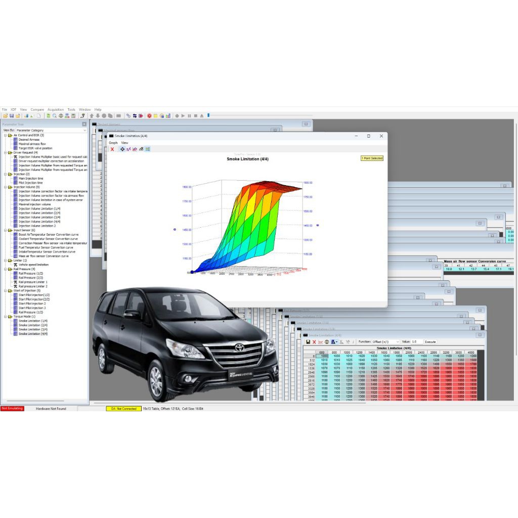 Remap Innova, Fortuner, Hilux KD series (Tuning XDF File)