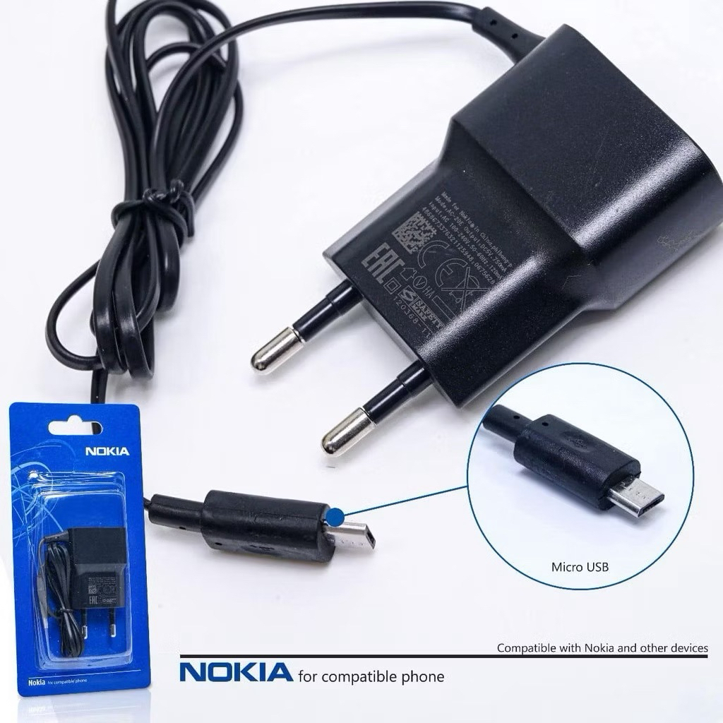 Charger Nokia 105 Micro 99% Original