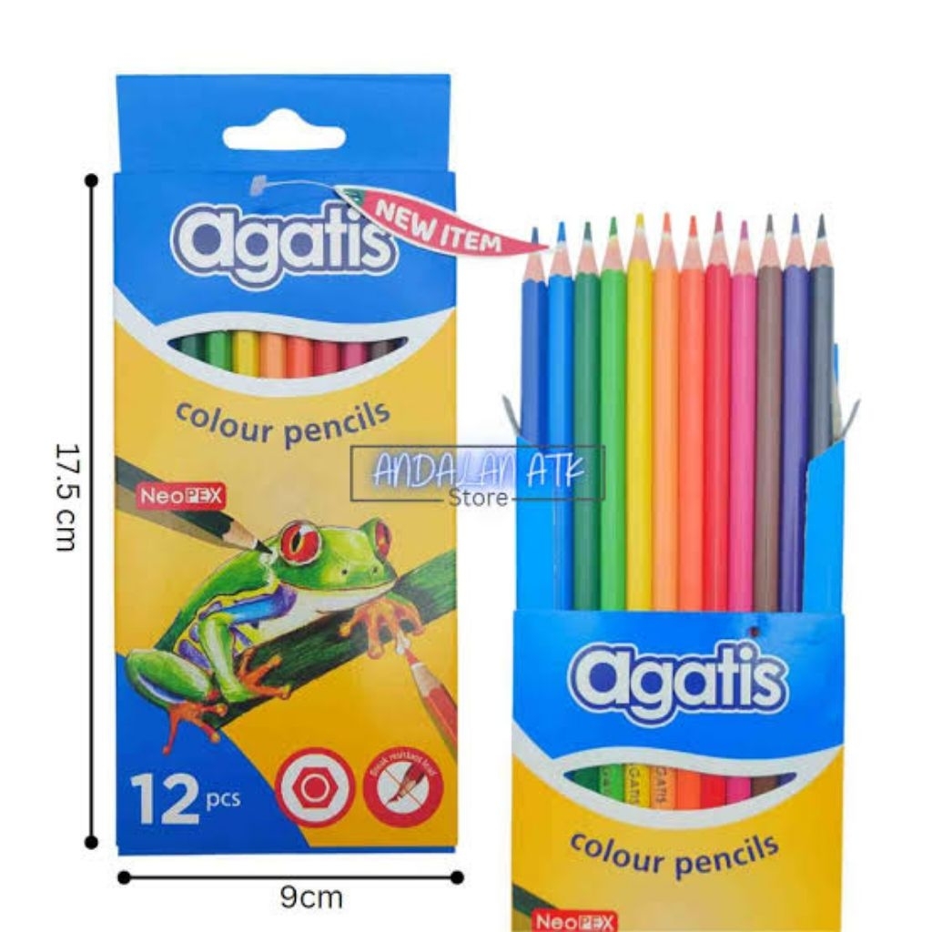 

Pensil Warna Agatis Panjang Isi 12