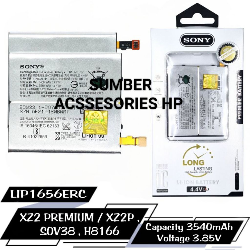 BATERAI BATTREY ORIGINAL SONY  Xperia XZ2 Premium / XZ2P  SOV38, H8166 / LIP1656ERPC / BATERAI BATRE