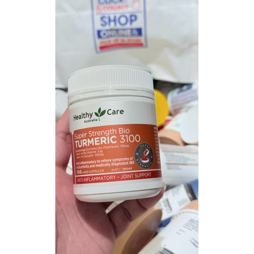 Healthy Care Super Strength Bio Turmeric 3100 Anti-Inflammatory Joint Support