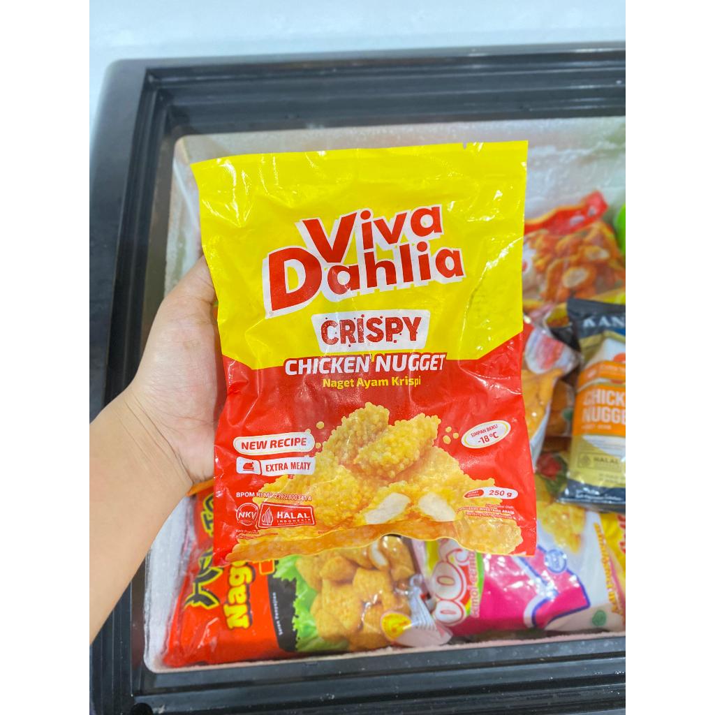 

VIVA DAHLIA CRISPY CHICKEN NUGGET 250 GR / NAGET AYAM KRSIPI / AYU PUTRI FROZEN FOOD