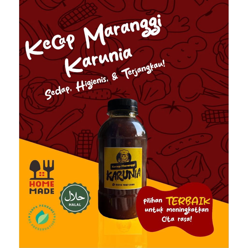 

Kecap Sate Maranggi Karunia Khas Asli Plered Purwakarta 200ml