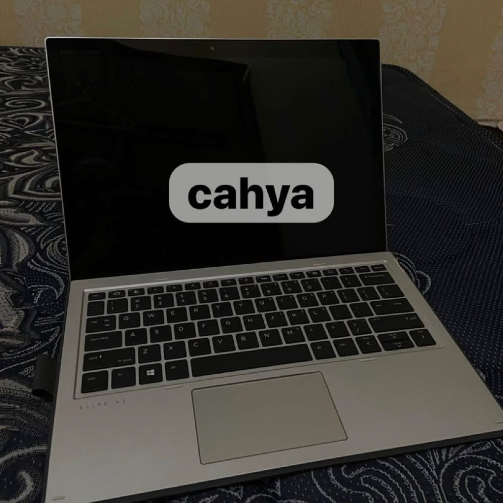 Laptop Second - HP ELITE X3 2 in 1, TOUCHSCREEN BISA LEPAS PASANG, fingerprint, camera depan belakan