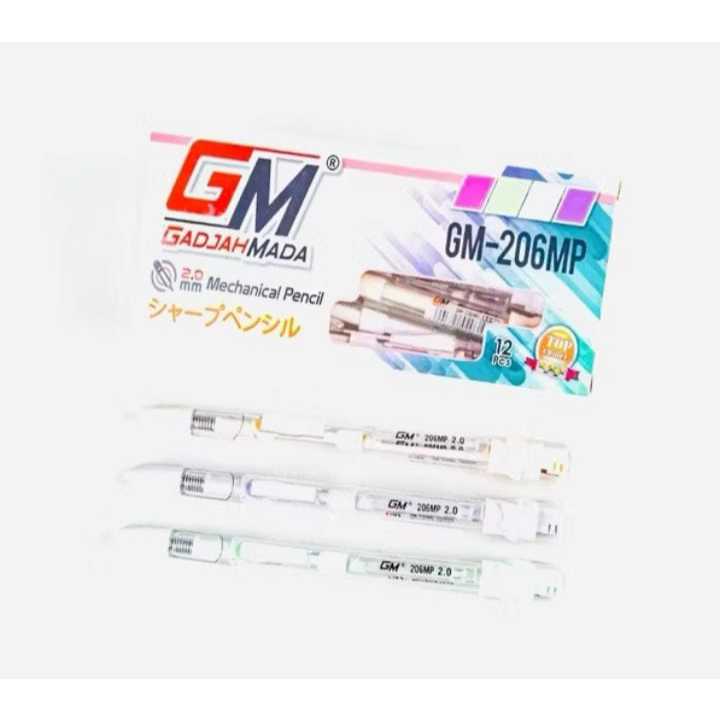 

( 12 BIJI ) Mechanical Pencil Pensil Mekanik GM-206MP MACARON COLOR 2.0 mm