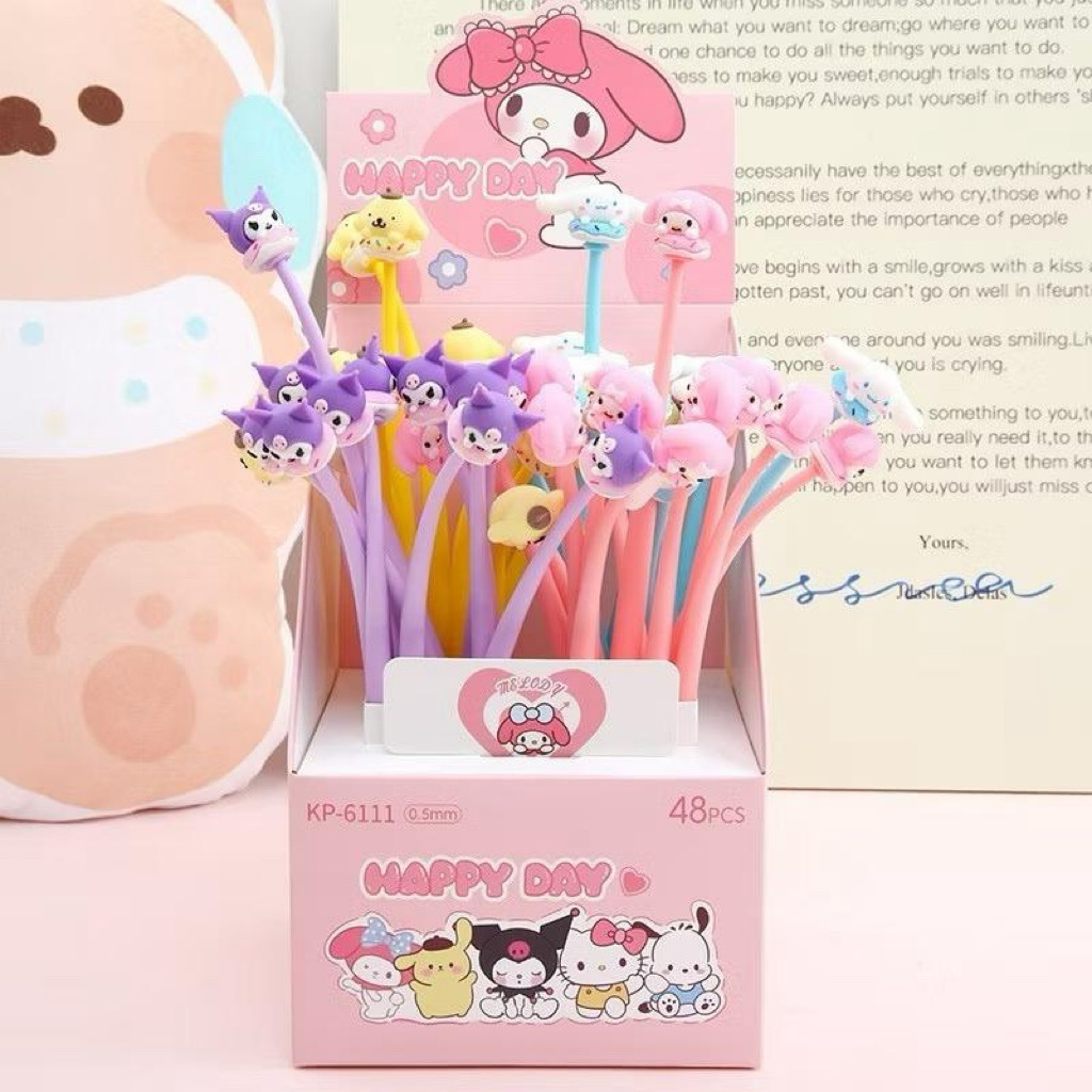 

Pulpen Rubber Motif San*rio Kurumi Pompompurin Melody Cinamoroll