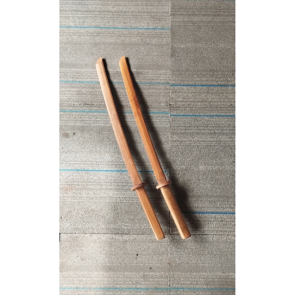 Mainan Anak Pedang Kayu Samurai Panjang 100cm Pedang Cosplay Samurai Kayu Jati Polos