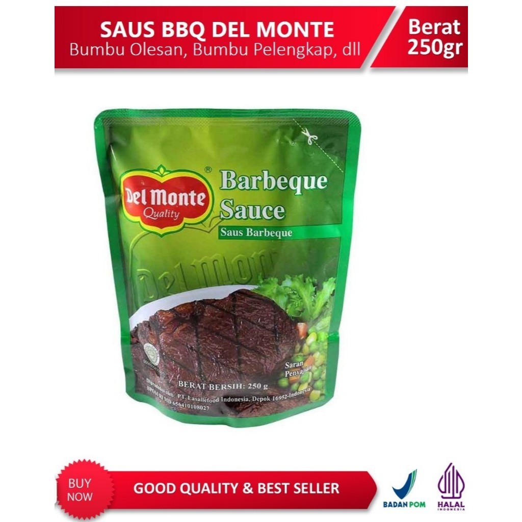 

Delmonte Saos Barbeque pouch Berat Bersih 250gr