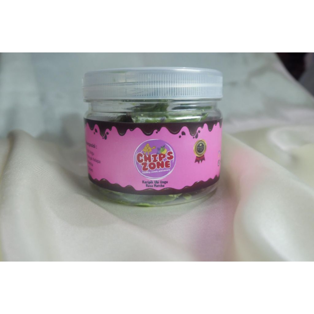 

Chips Zone Keripik Ubi Ungu Varian Cokelat