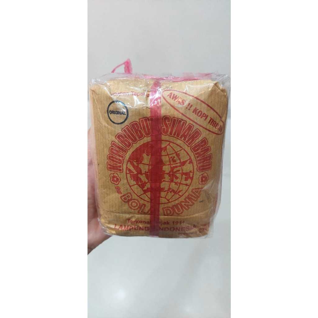 

Kopi Bubuk Robusta Sinar Baru Cap Bola Dunia berat 250 Gram ( Original)