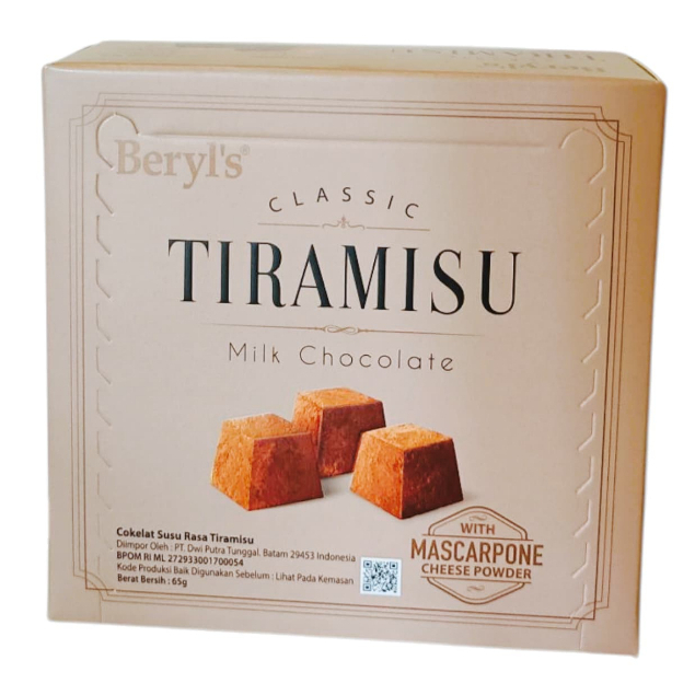 

Cahayadstore Beryl'S Classic Tiramisu Almond Chocolate 65G