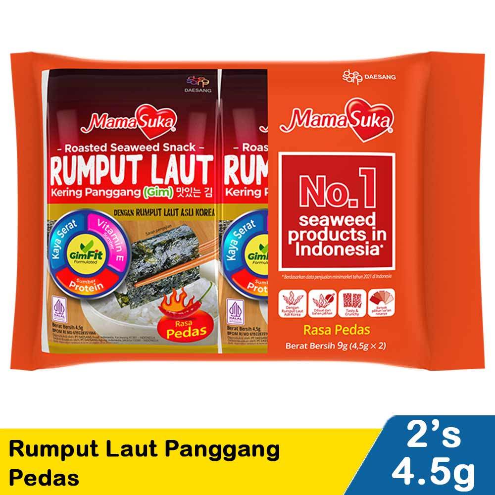 

mamasuka rumput laut panggang (nori) pedas 2x4.5g
