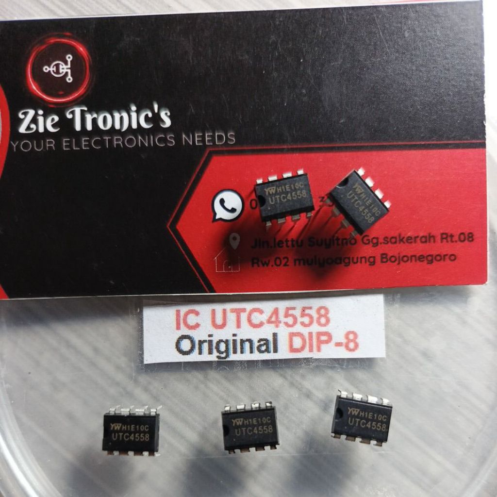 IC UTC4558 ORIGINAL / PERSAMAAN JRC4558 / IC JRC 4558 DUAL OPAMP