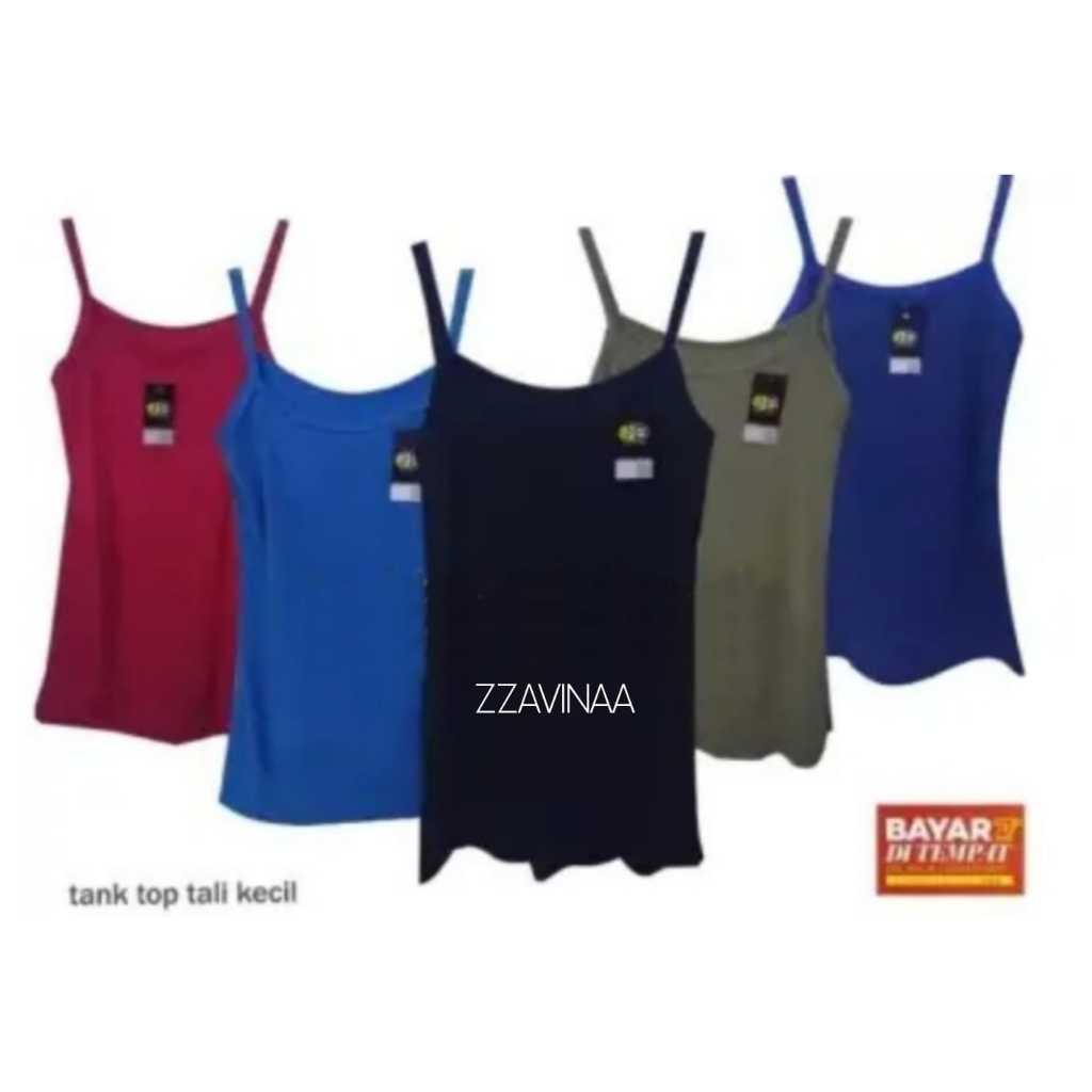6 pcs Tank top Wanita Dewasa , Tank top Tali Kecil , Kaos Dalam Tank top Wanita Murah, Tank top Polo