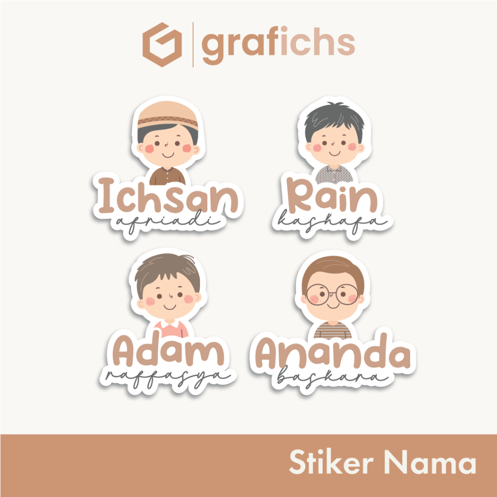 

[35-70 pcs] Stiker Nama Alat Tulis Sekolah GISS221-230 by Grafichs