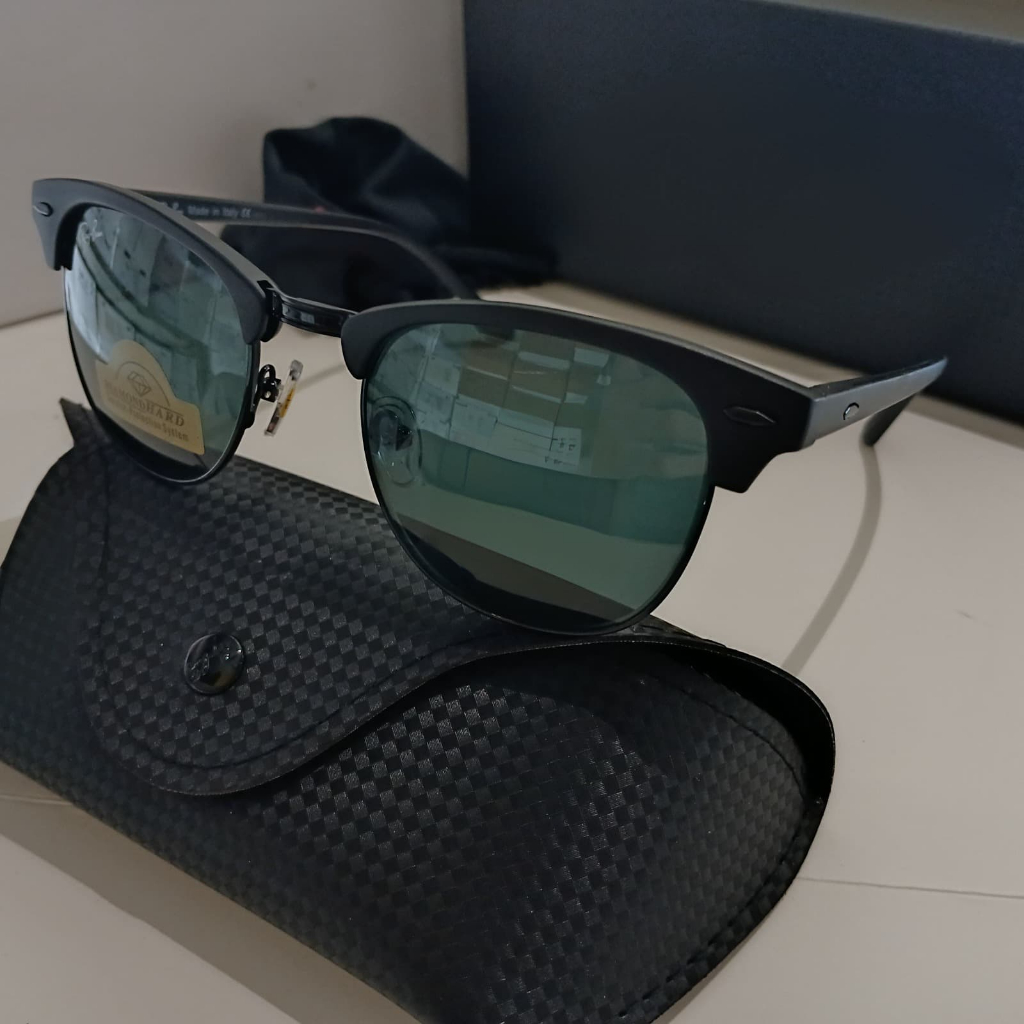Sunglasses Kacamata Hitam Pria Lensa Kaca - Kacamata Cowok HG3016R Kaca