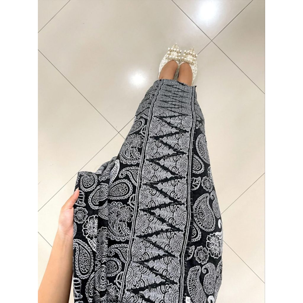 Kamen jadi denim jaguar set slendang/bawahan tradisional kebaya/rok premium set slendang/kamen jadi 