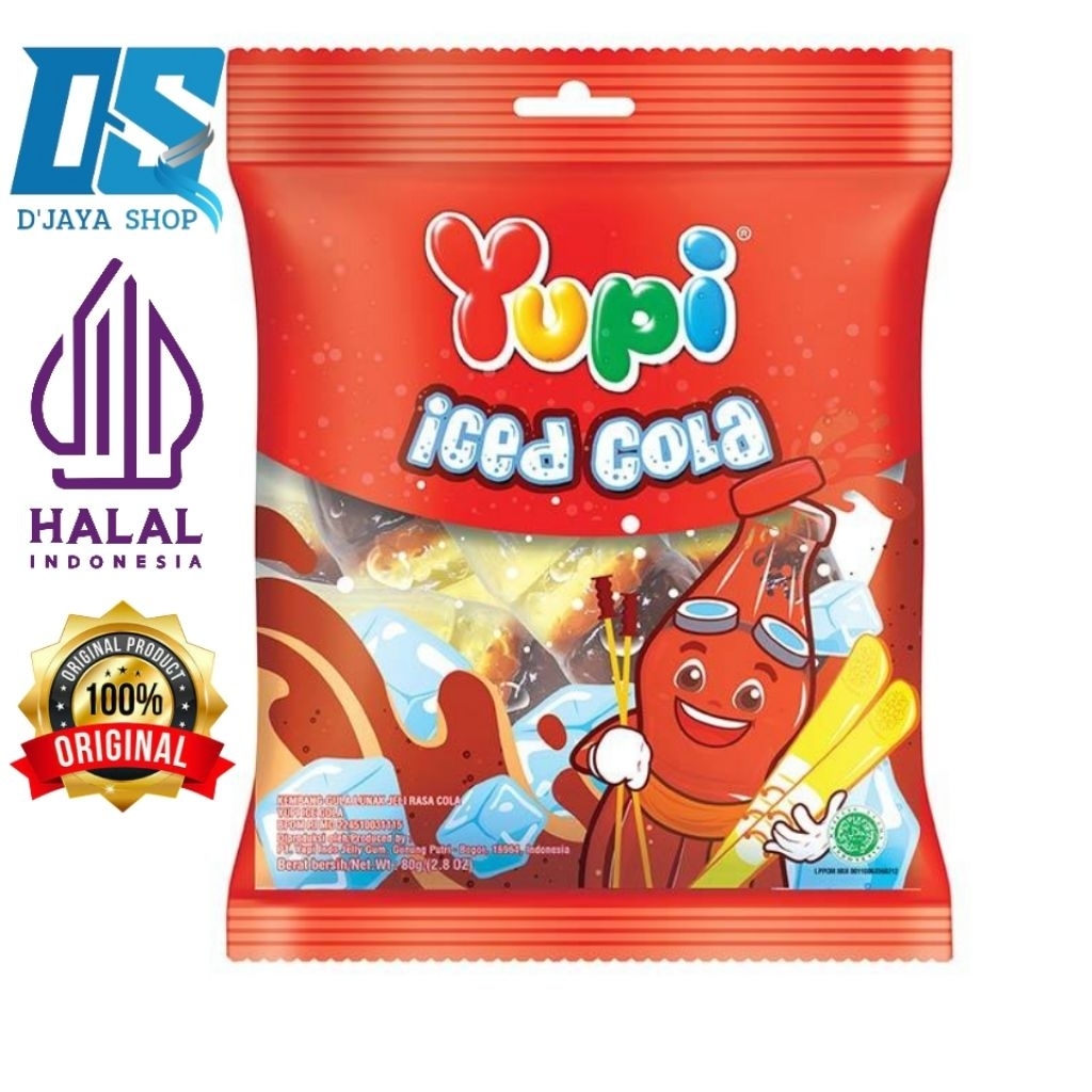 

YUPI CANDY GUMMY ICED COLA/PERMEN JELLY 45g