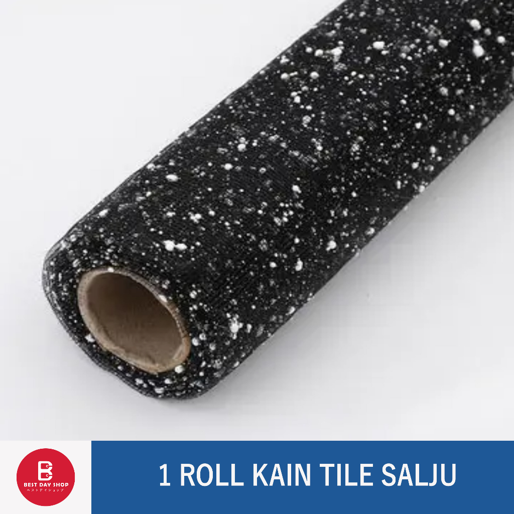 

[ 1 Roll ] Kain Tile Salju / Korean Style Flower Wrapping Mesh Snow / Korean Wrapping Bouquet