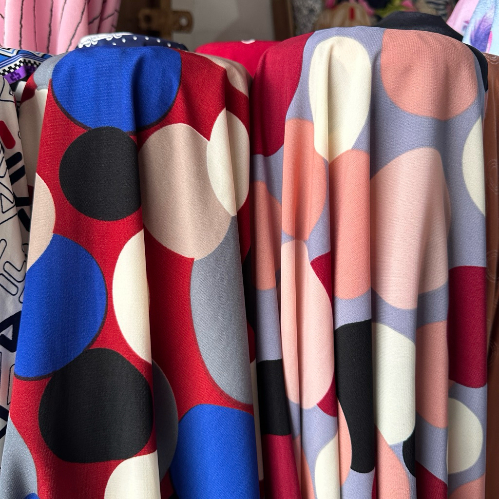 Kain Motif Polkadot Kain wolfis Motif premium Kain Import