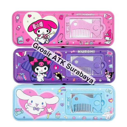 

Kotak Tempat Pensil Kaleng Unicorn Disney Cinnamorol Fancy My Melody Lucu Kuromi 3
