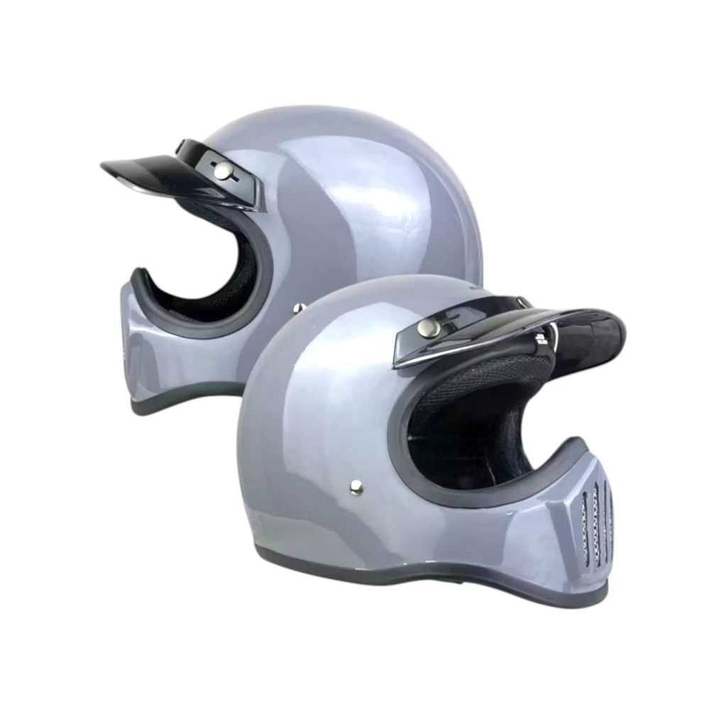 HELM FULLFACE JS CAKIL RETRO||PRIA WANITA SEPEDA MOTOR