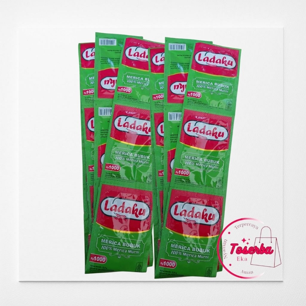 

Ladaku Merica Bubuk 1 Renceng Isi 12 Sachet 2,5g