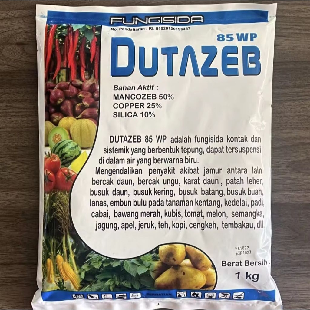 Fungisida Kontak Sistemik DUTAZEB 85 WP Kemasan 1 kg