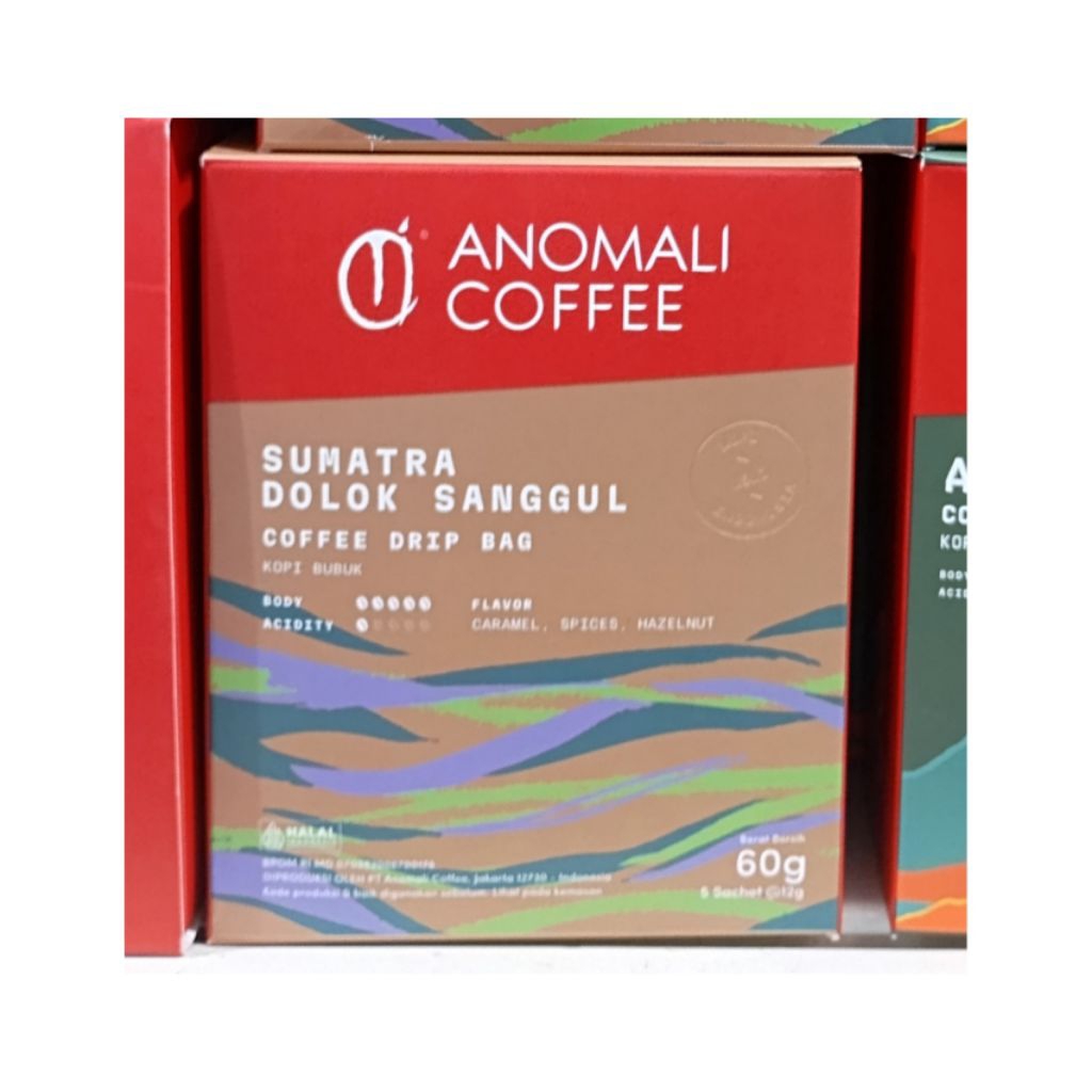 

ANOMALI COFFE SUMATRA DOLOK SANGGUL COFFE DRIP ISI 2 BOX @5 SACHET