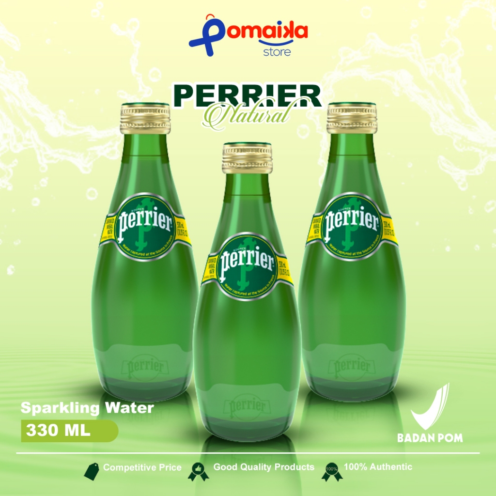 

PERRIER CARBONATED SPARKLING WATER NATURAL 330ML [24 BOTOL]