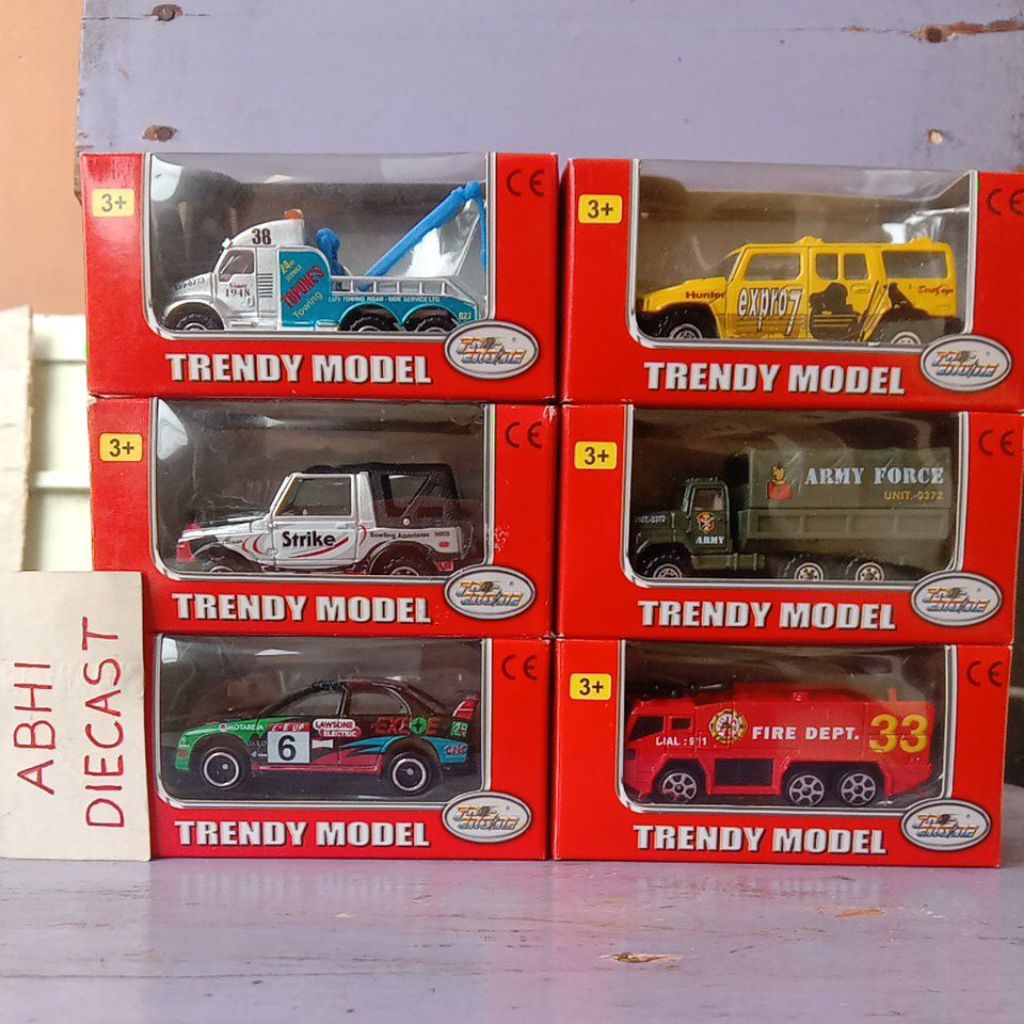 Diecast street machine trendy model truck pemadam jeep rubicon truck derek harga per pcs