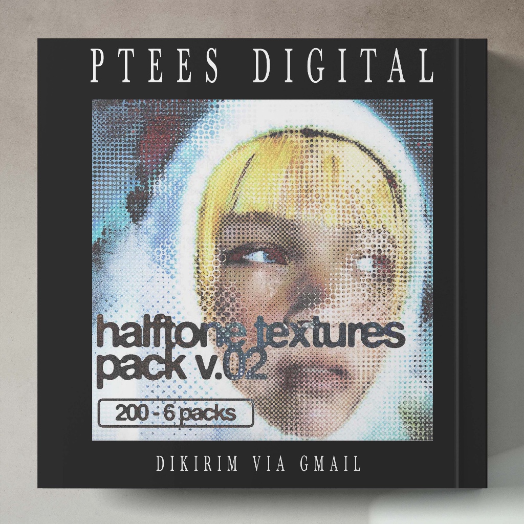 PD0035 - 200 Halftone Textures Pack V.02 - PNG + JPG