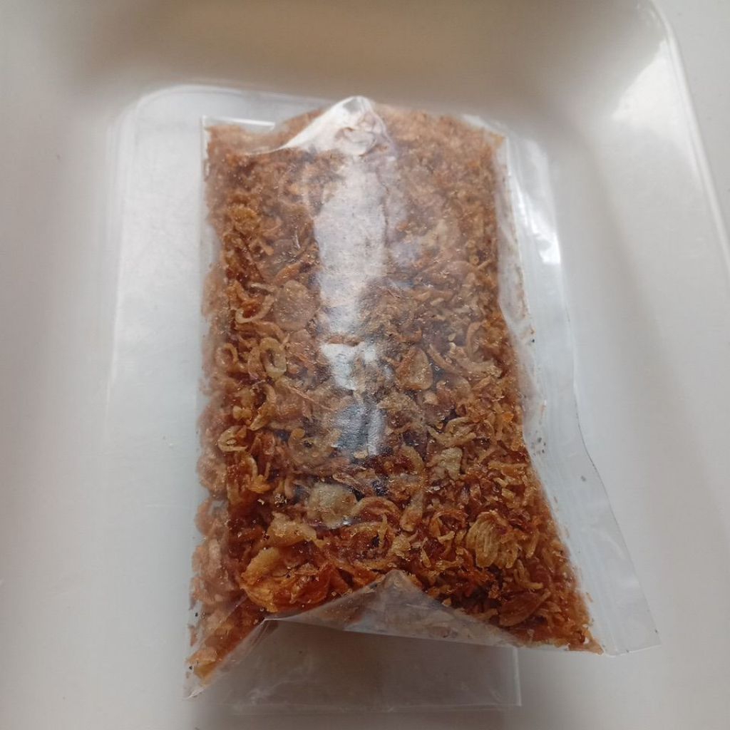 

Bawang goreng standar kualitas no 3, kemasan 1kg
