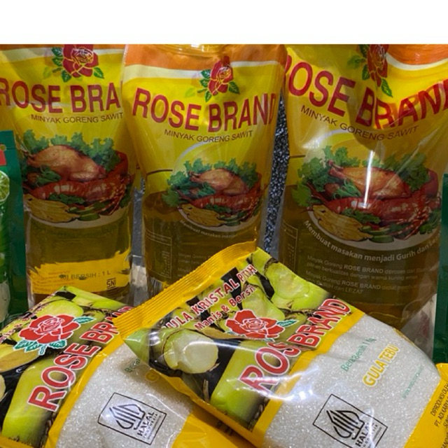 

Paket 50rbuan Gula Minyak Rose Brand