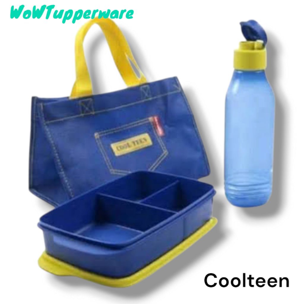 TUPPERWARE ORI 100% COOLTEN LUNCH BOX / DIVIDED / KOTAK BEKAL