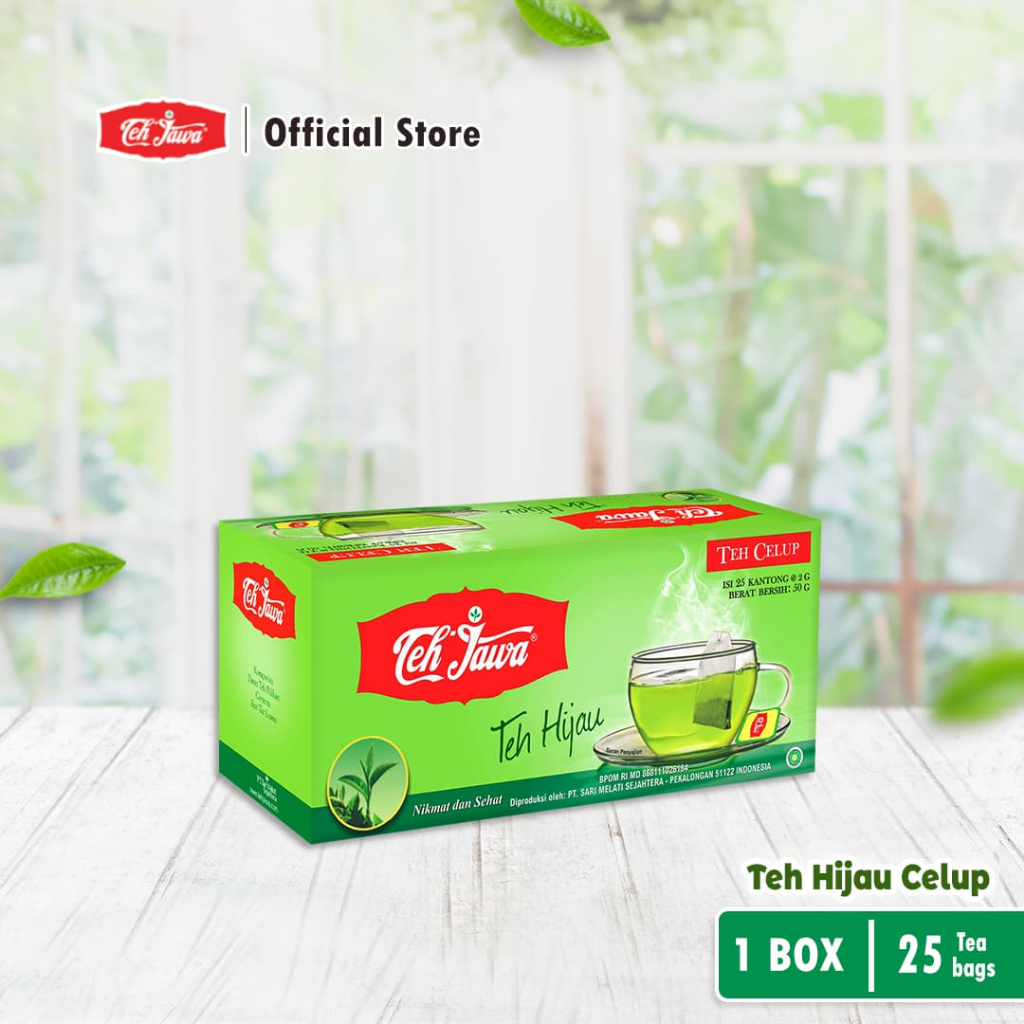 

[BELI 2 GRATIS 1] Teh Jawa SBY - Green Tea/ Teh Hijau Celup isi 25 Pcs Limited Stock