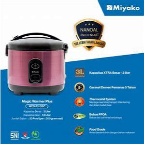 MIYAKO RICE COOKER JUMBO 3 LITER MCG-751SBC