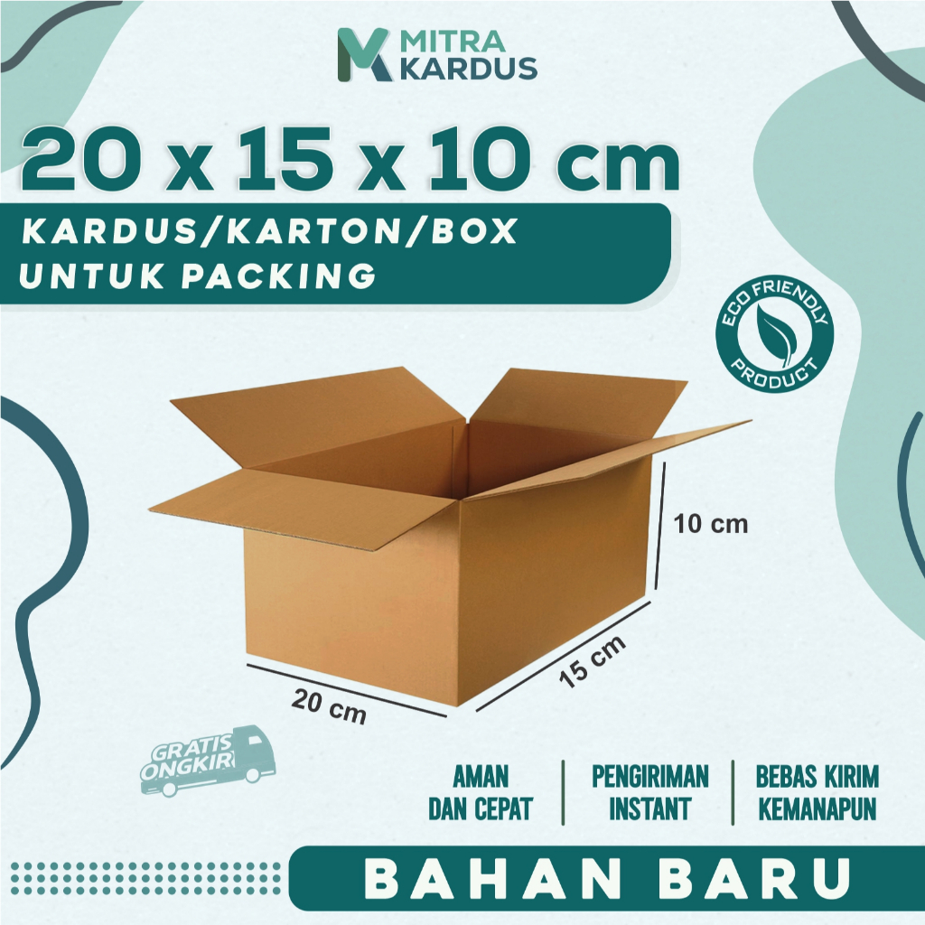 

kardus packing 20x15x10 cm / box karton corrugated single wall premium / Box Packing packing online